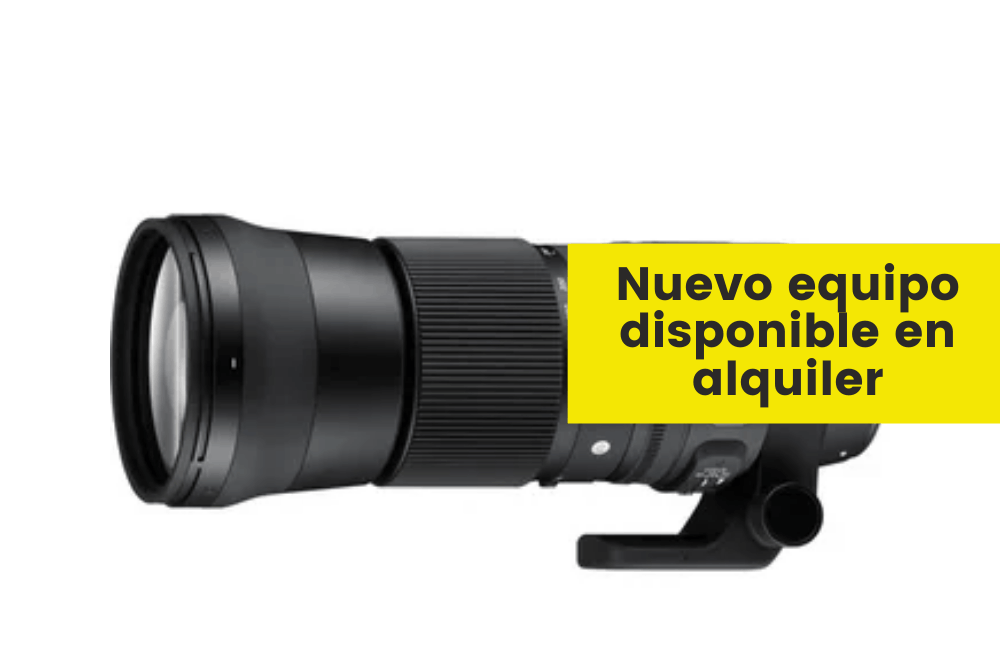 Lente Sigma 150-500mm en alquiler para tus rodajes en Bogotá